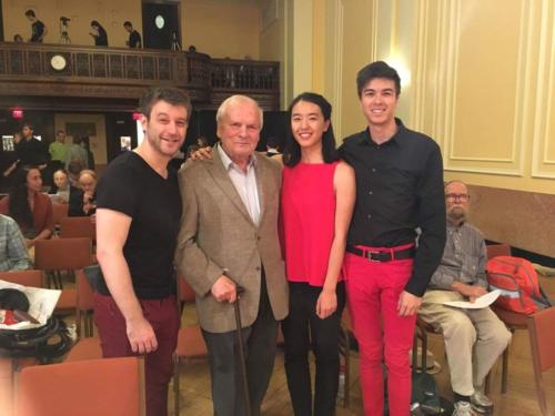 With Vinko Globokar after the performance of his "Terres brulees, ensuite...